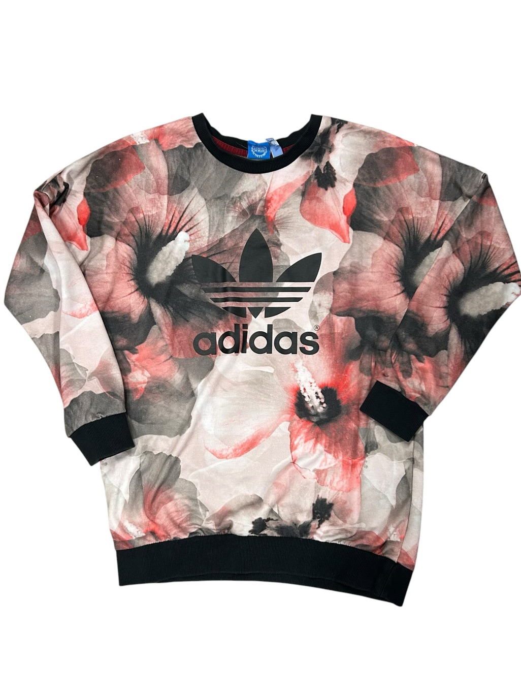 Adidas X Farm Limited Edition Large Floral Hibiscus Sweatshirt